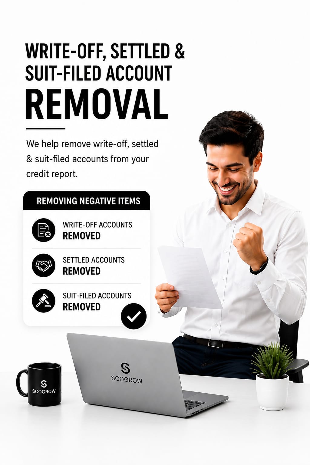 Write-off and settled account removal service